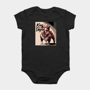 American Bulldog, King Of Dogs Baby Bodysuit